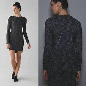 Lululemon‎ &go Where-To Dress Heathered Black Women Size 8